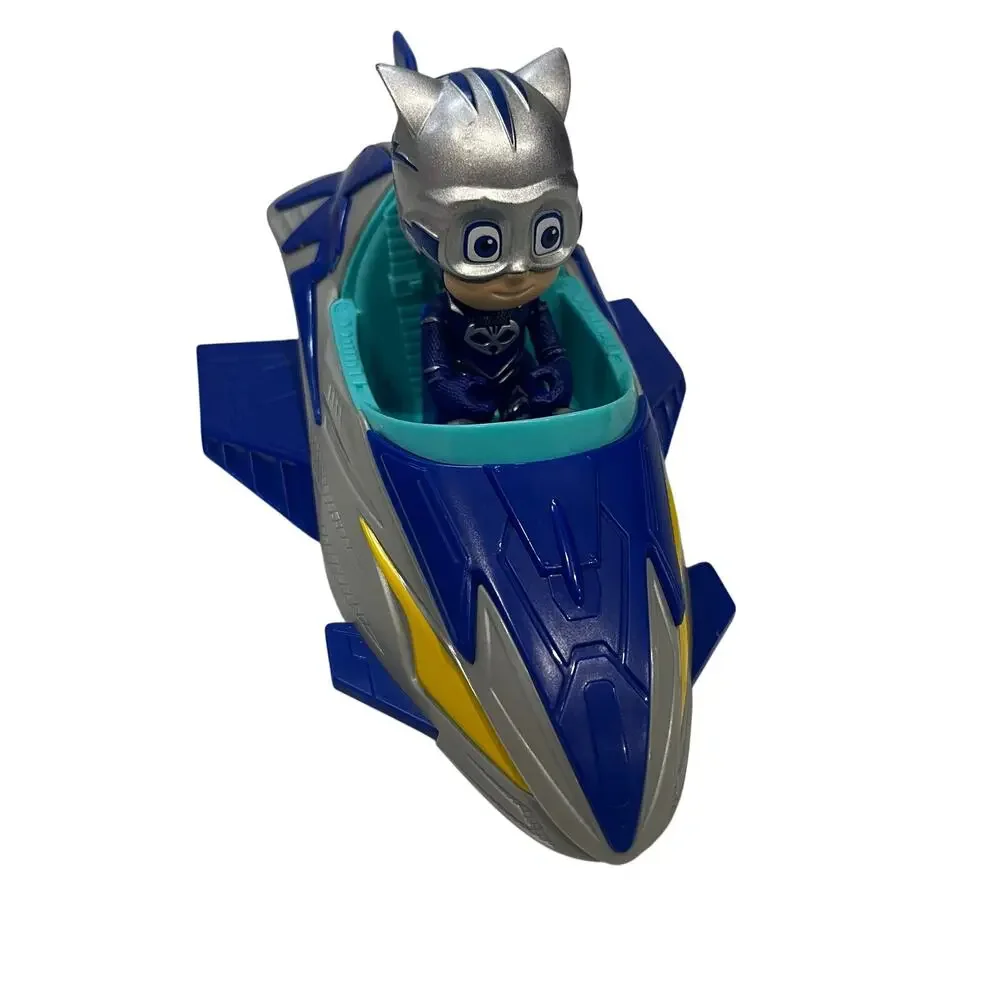 PJ Masks Save The Sky Cat-Car Toy Vehicle Set With A Catboy Figure